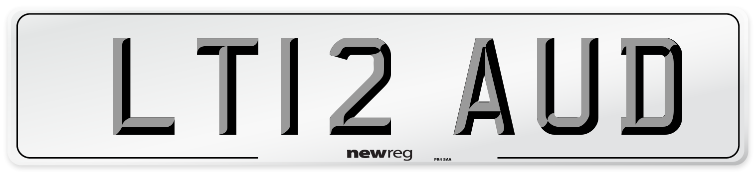 LT12 AUD Number Plate from New Reg